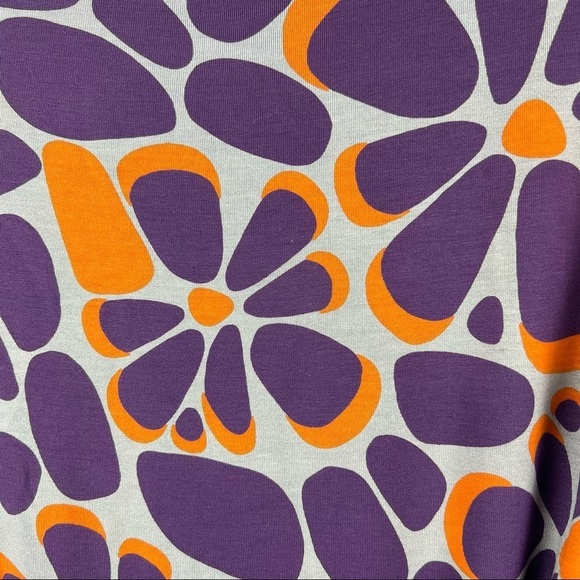 MARIMEKKO Steppi Jersey Dress with Removable Tie Belt, Purple Orange, XXS - Picture 3 of 10